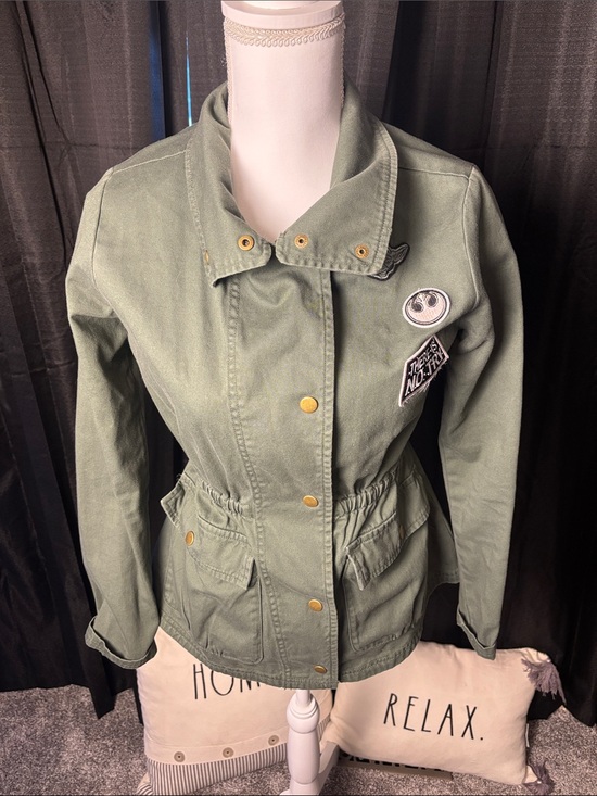 Star Wars Jackets & Blazers - Star Wars Olive Utility Jacket with Patch Accents